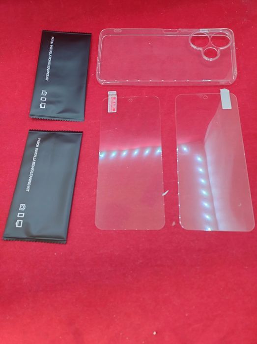qasyfanc zestaw etui i szkiełek do xiaomi redmi 13/poco m6 ochrona