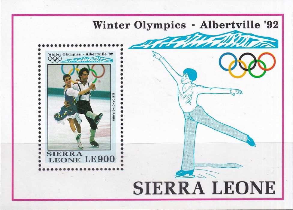 znaczki pocztowe - Sierra Leone 1992 bl.200 cena 6,70 zł kat.8€