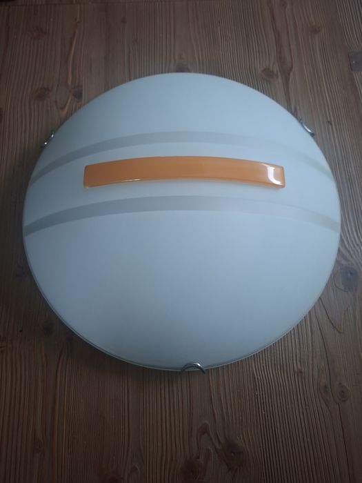 Plafon, lampa sufitowa 40 cm. Szkło mleczne matowe