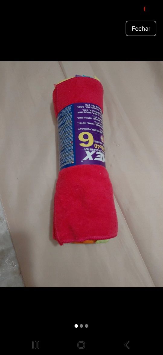 Conjunto de 6  panos microfibra muito praticos