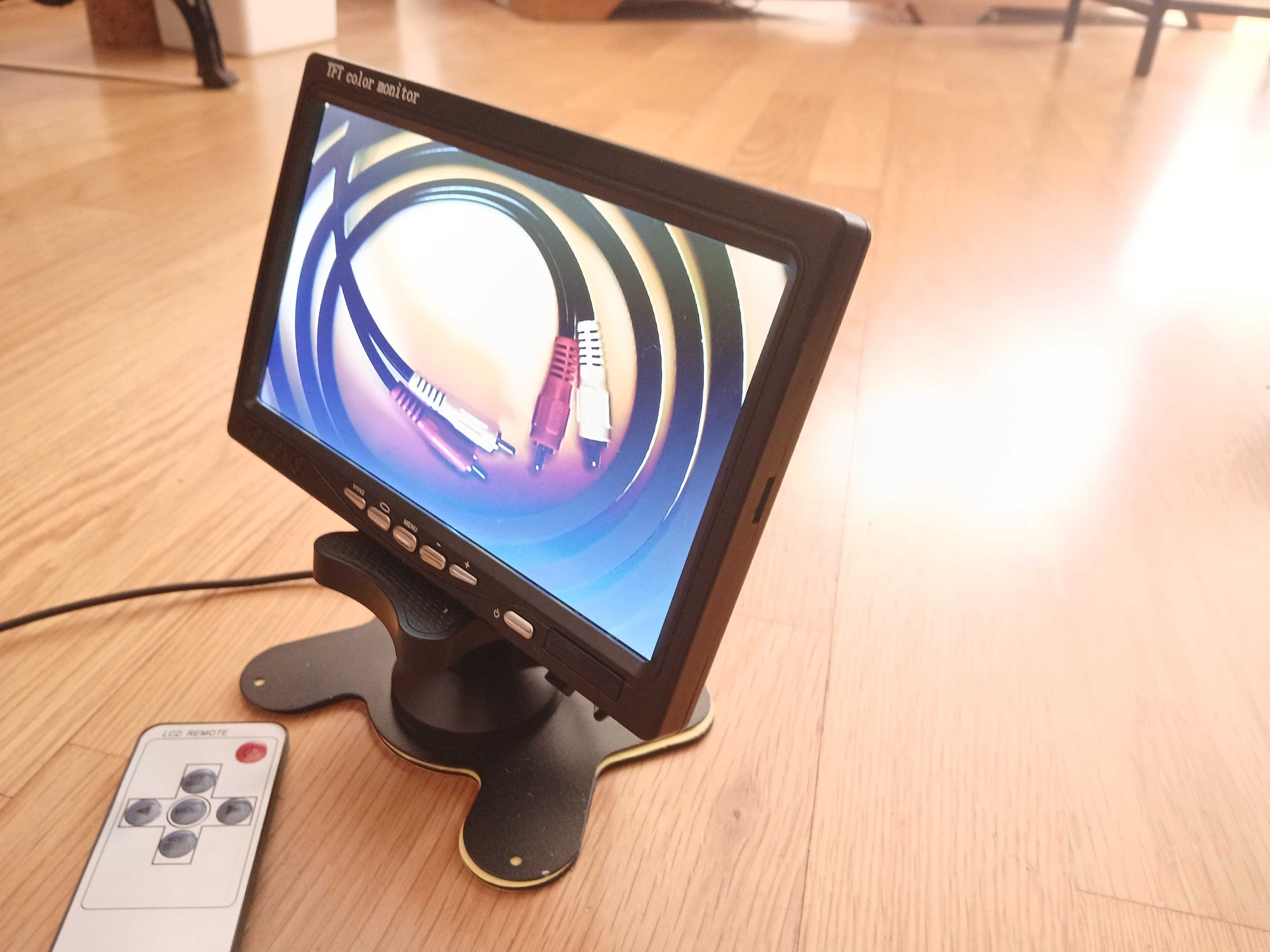 Monitor 7" CVBS c/ Controle Remoto IR