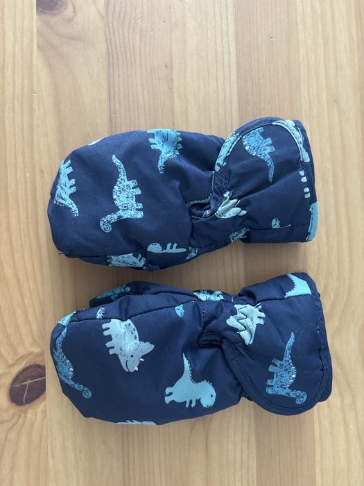 Rękawiczki jednopalczaste h&m 86/92 i puzzle pucio