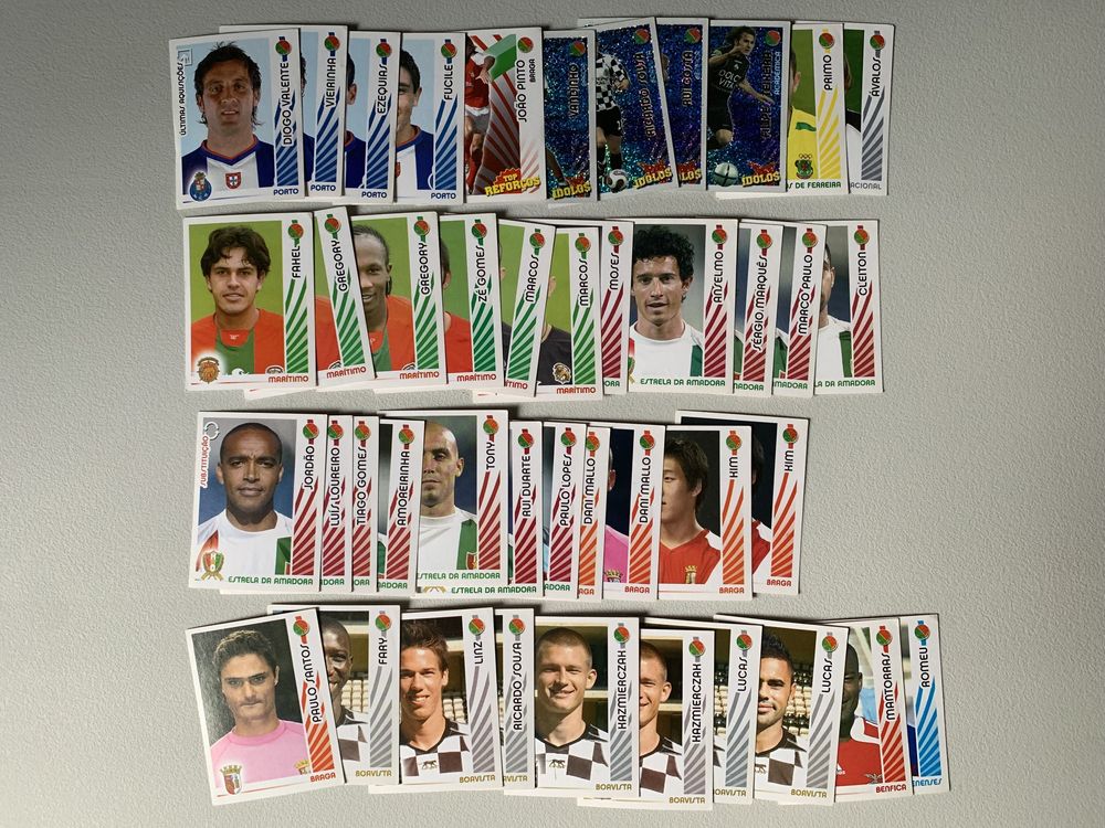 43 Cromos Futebol 2006/2007 [números na descrição]