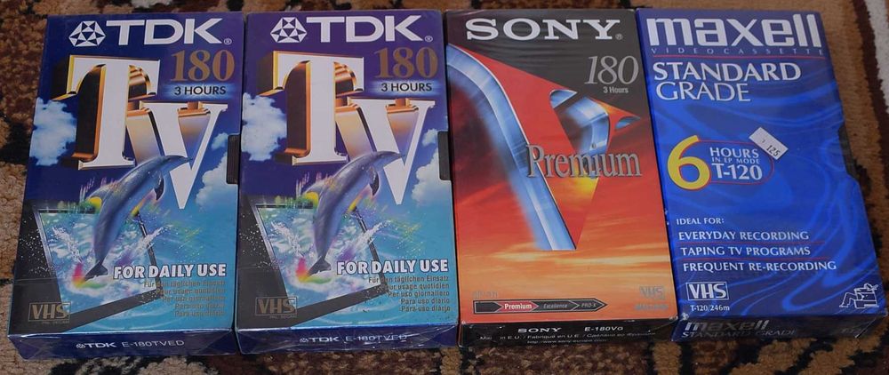 Видеокассеты запечатаные NAN GUO Sony Panasonic JVC коллекционные