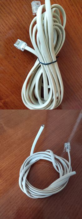 Телефонные кабели 2.98 (м), 1.82 (м) для стационарного телефона/модема