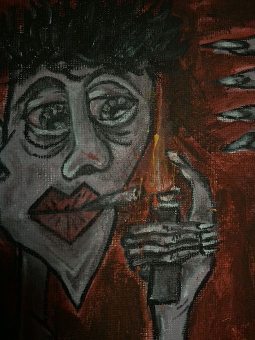 Ręcznie malowany obraz