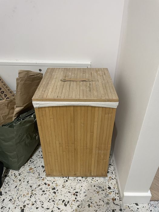 Kosz na przyklad na pranie bambusowy