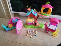 Enchantimals domek / drzewko, ślimak , wózek+4 laleczki i 5 zwierzątek