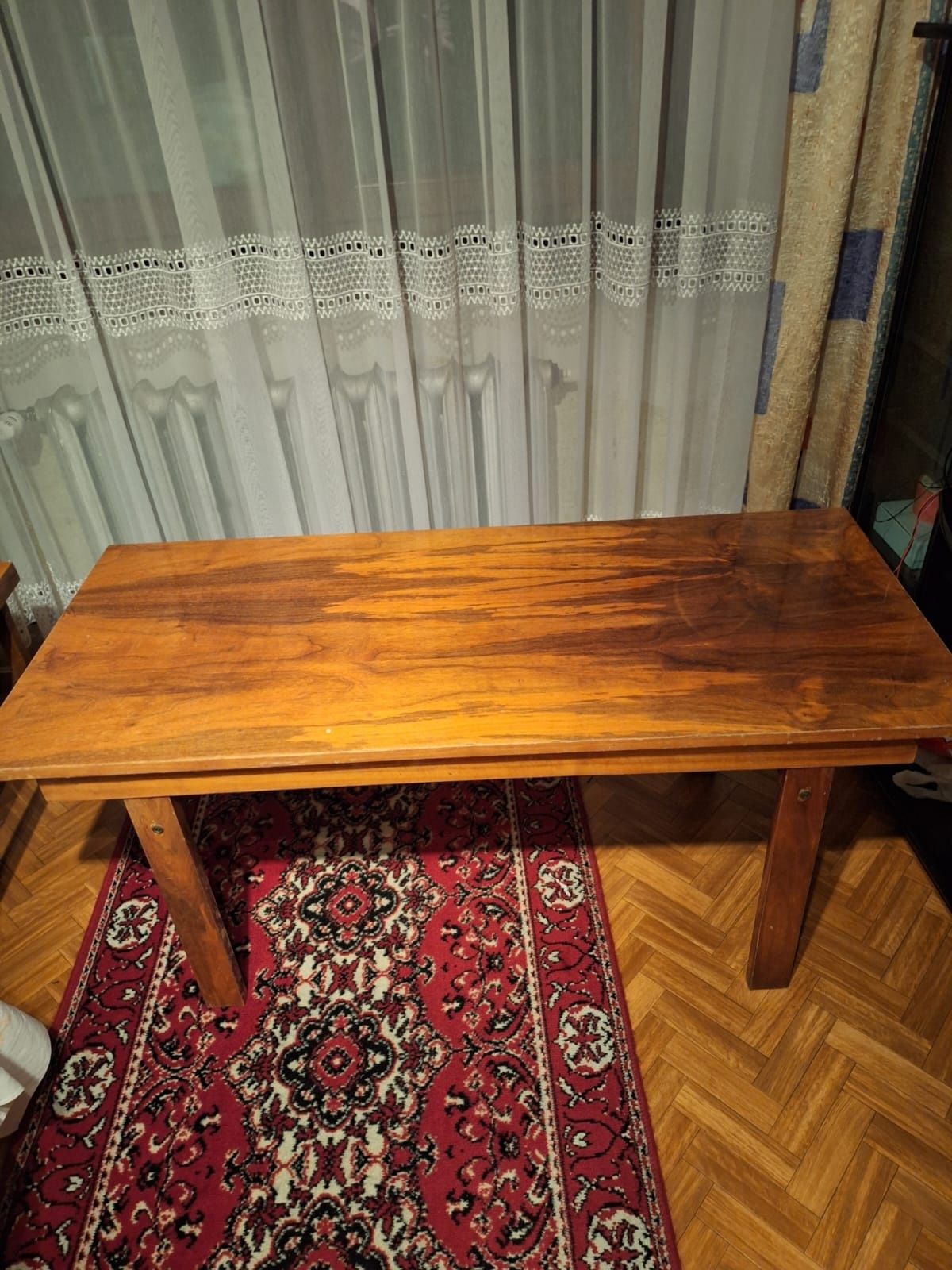 Stół ława drewno PRL 130 x 56