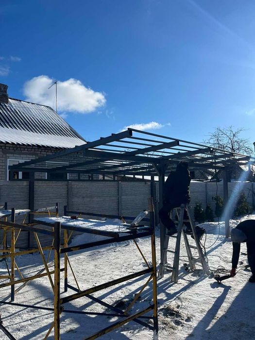 Навес для автомобиля.Козырьки .Для сада,участка .от производителя.