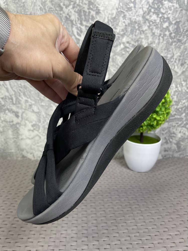 Clarks Cushion Soft сандали босоножки 39 размер женские черные