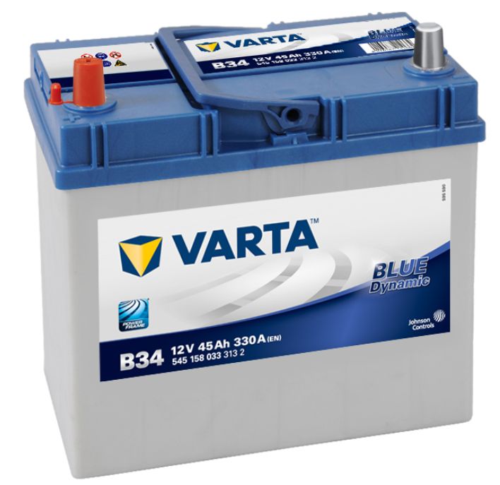 Akumulator B34 12V 45Ah 330A Varta L+ P+ Wrocław Wyprzedaż