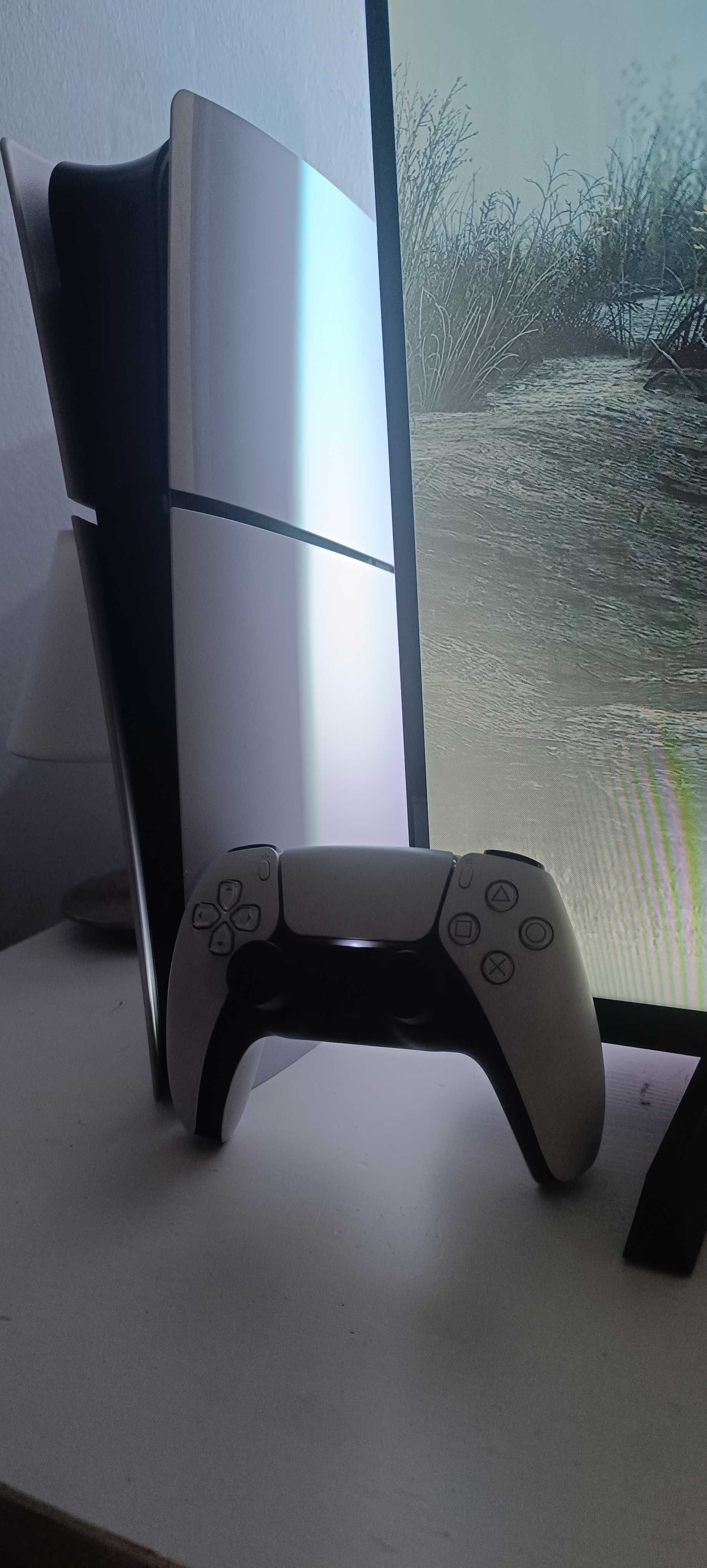 PS5 Slim e TV 4k ambilight da Phillips 43 polegadas