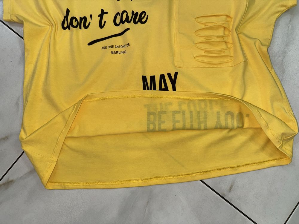 Женская коттоновая желтая футболка кофточка блуза 52-54 (xl-2xl)