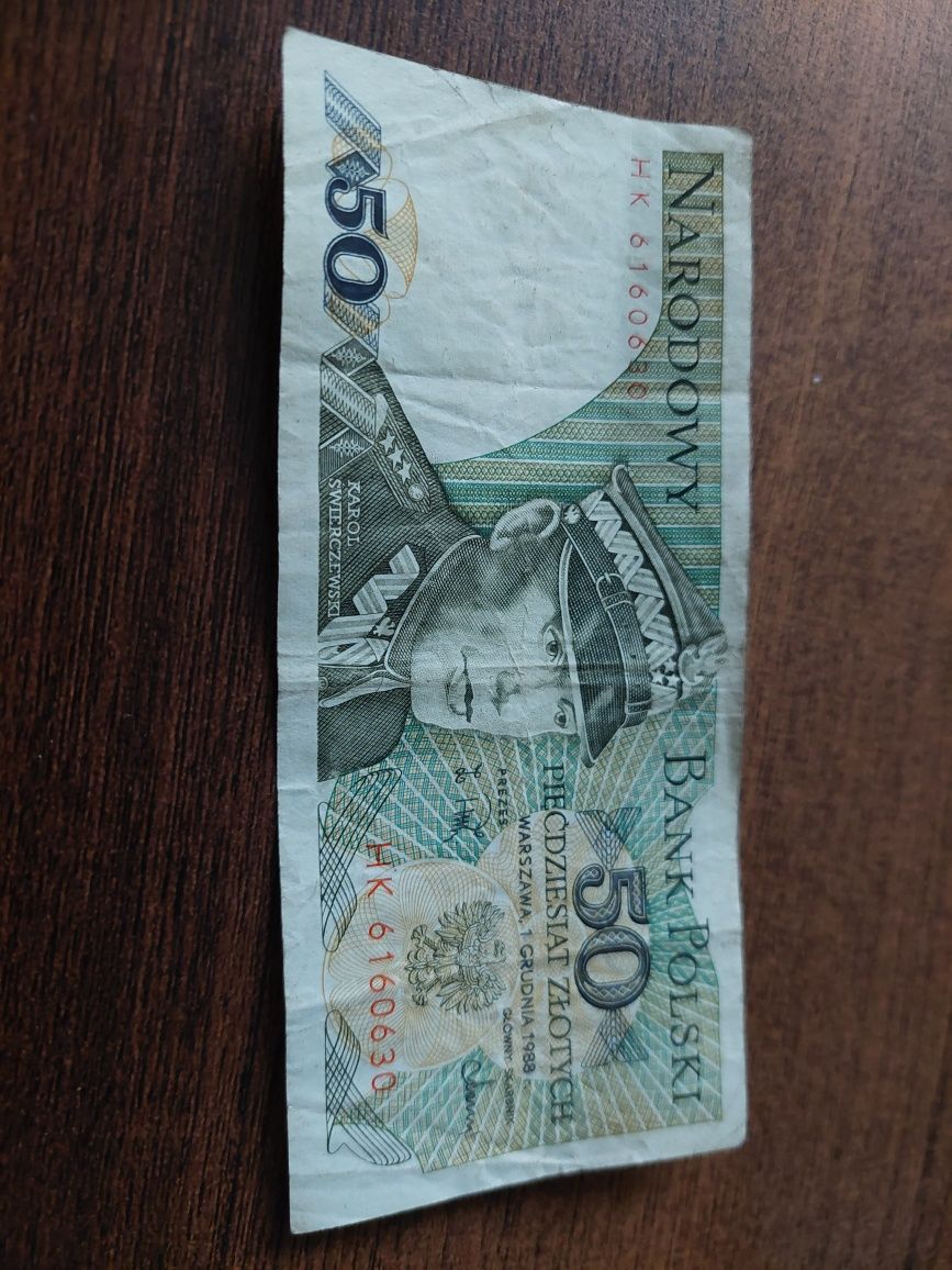 Banknot 50 zł z 1988 roku