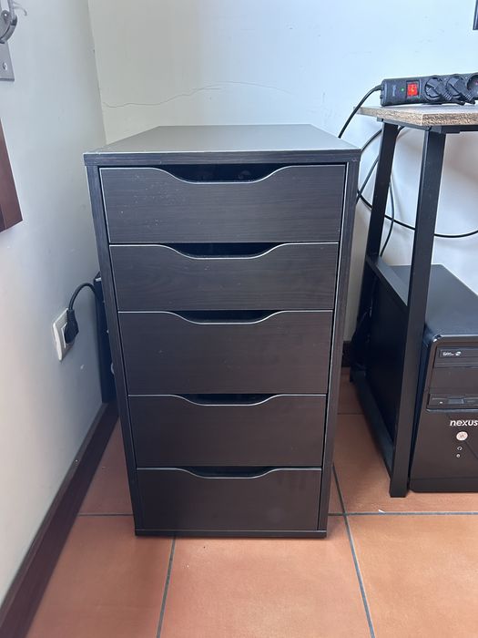 Bloco de gavetas de escritório