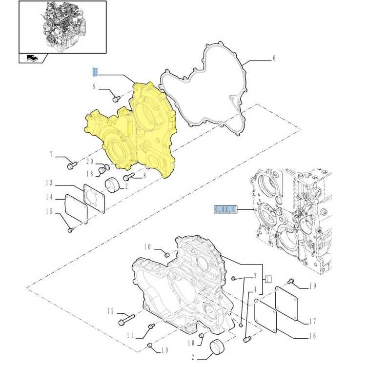 Pokrywa przednia silnika Case, New Holland 5042.40754 ORYGINAŁ CNH