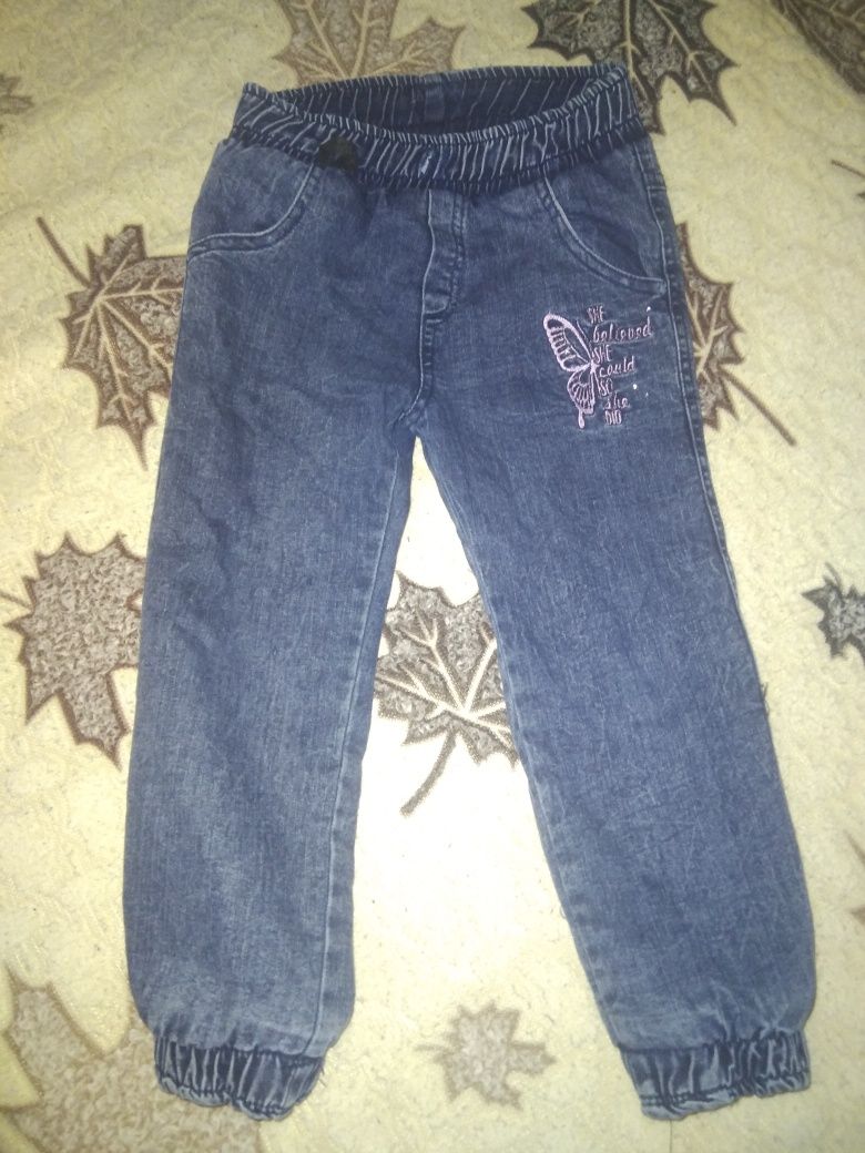 Теплі джинси для дівчинки 104