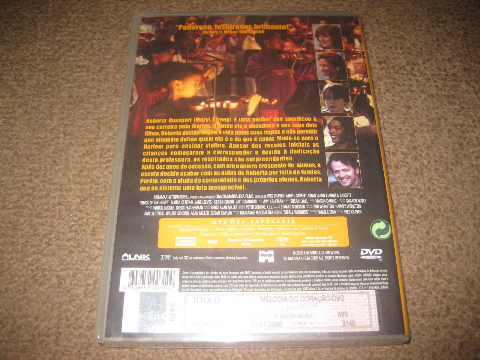 DVD "Melodia do Coração" de Wes Craven/Raro!