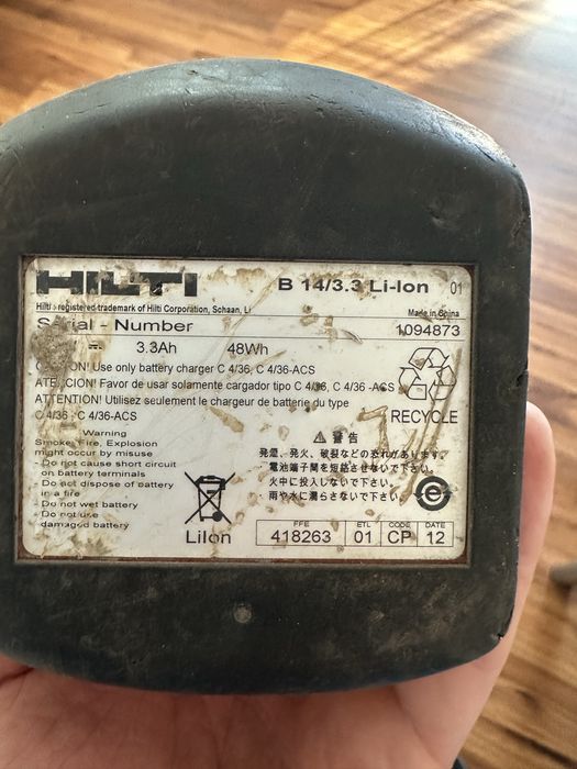 Bateria hiltij uszkodzona