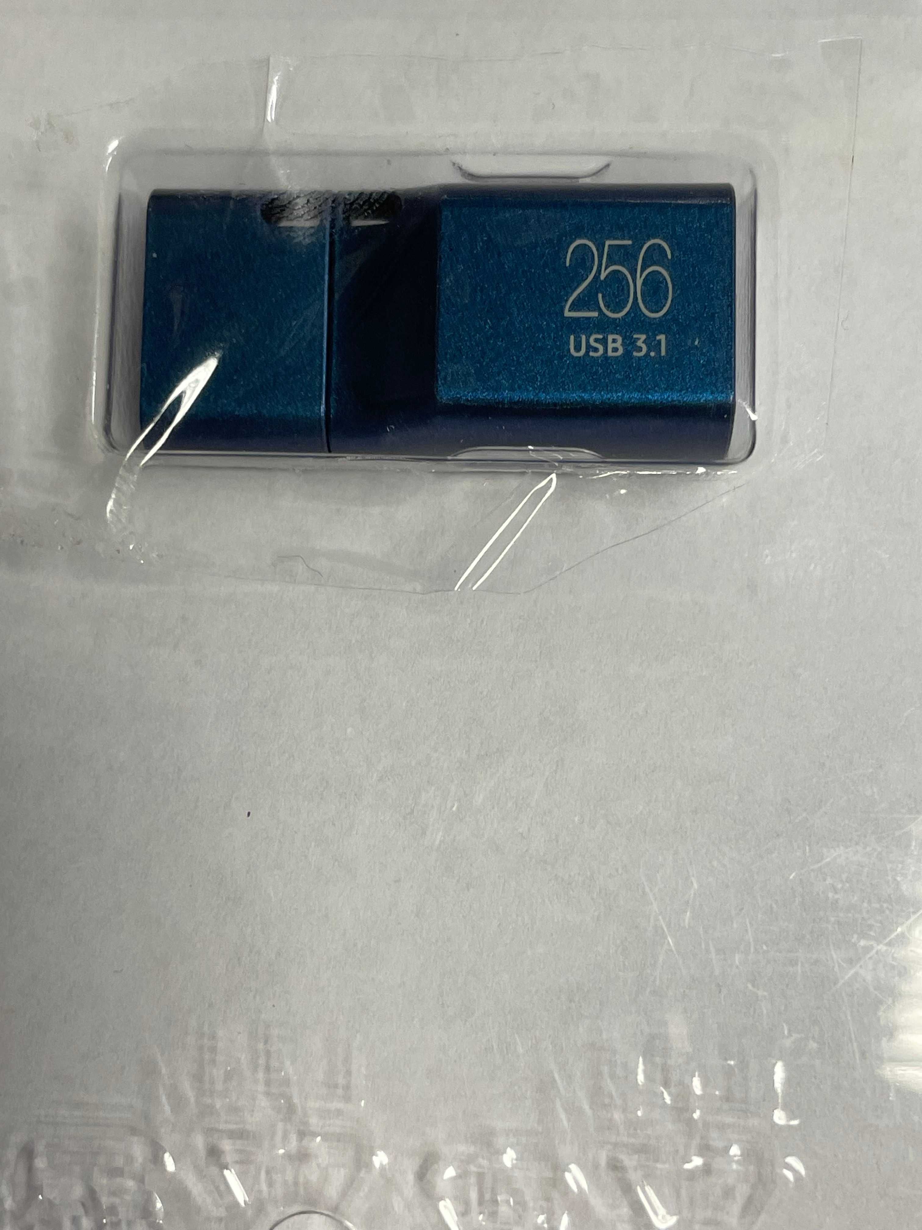 Nowy Pendrive Samsung MUF-256DA 256 GB USB 3.1 typ C niebieski
