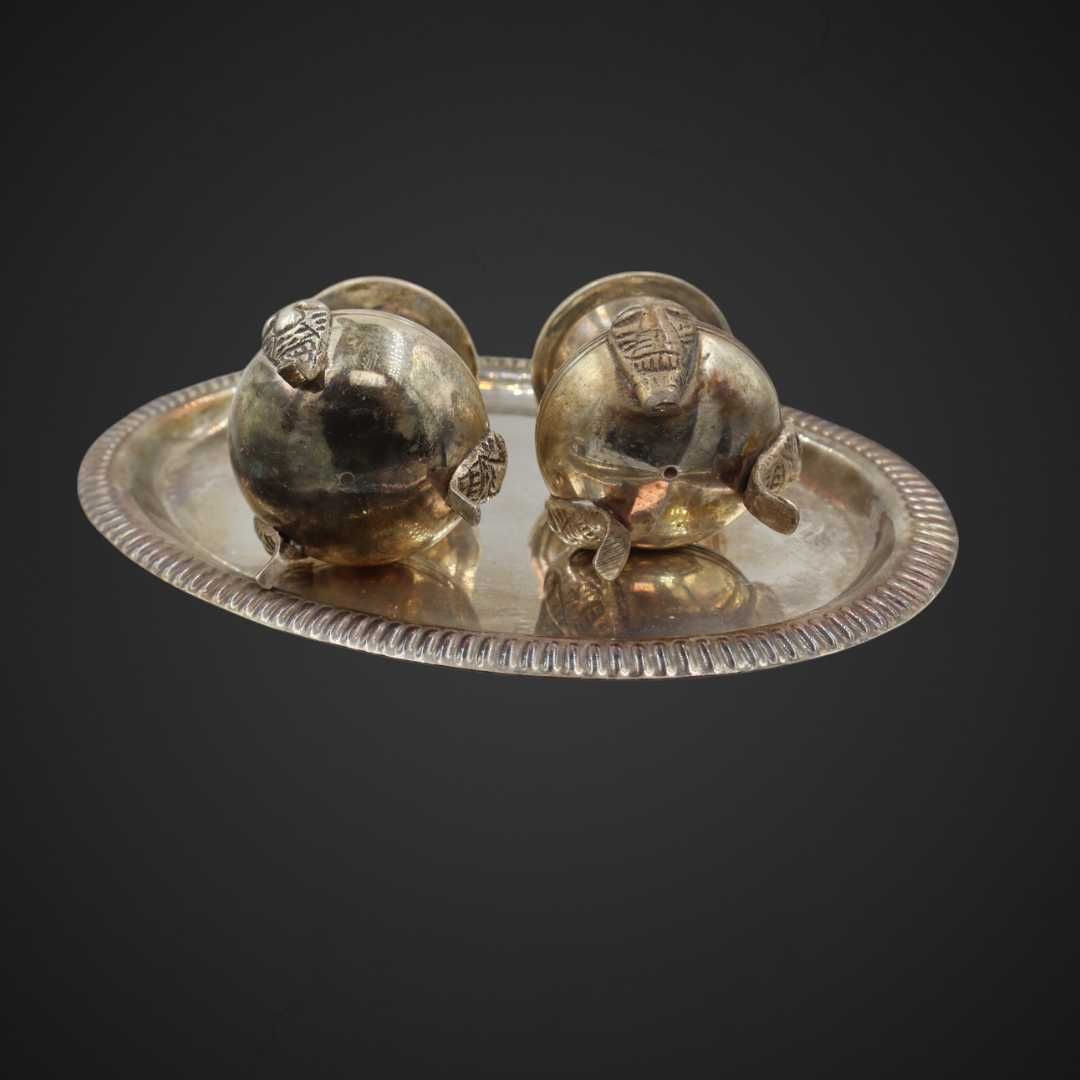 Pieprzniczka + solniczka platerowana  B51/042961