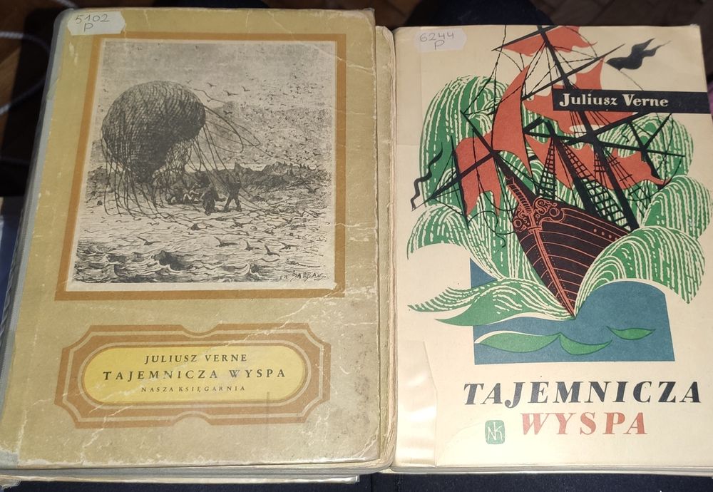 Tajemnicza wyspa Verne 1958 i 1966 t.1 i t.2