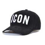 Czapka Bejsbolówka DSQUARED2 ICON DSQ Czarna / Białe Napisy