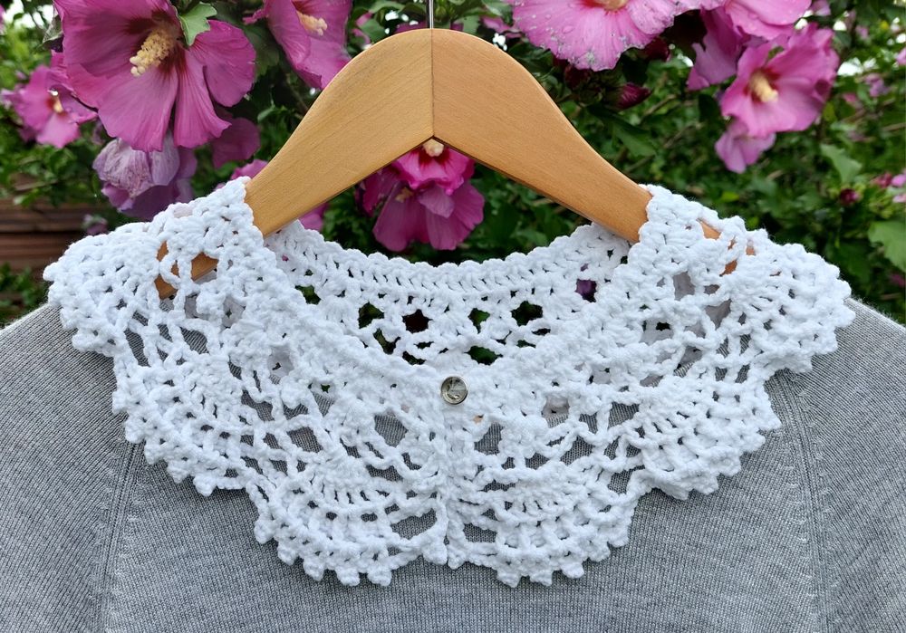 Kołnierzyk szydełkowy hand made