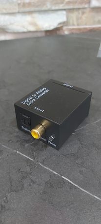 Conversor de sinal coaxial de fibra ótica toslink, digital para analó