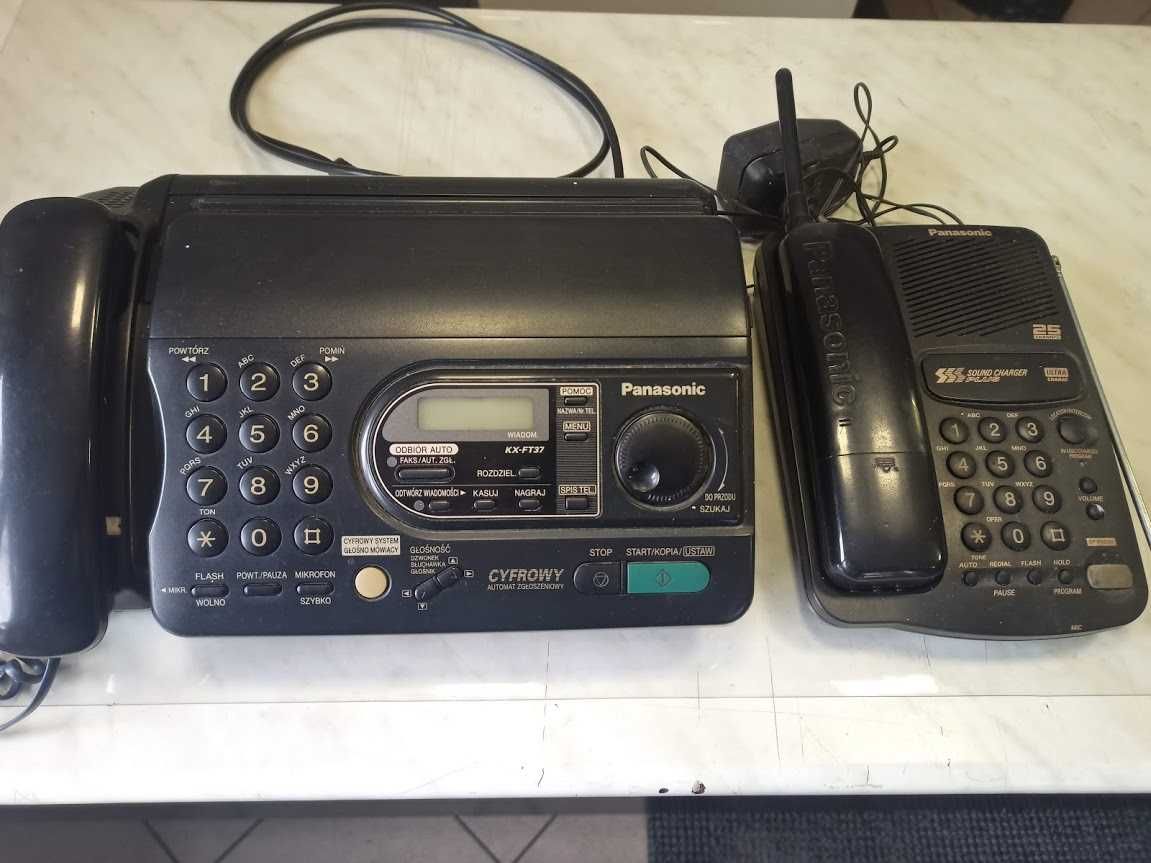 PANASONIK - telefon, fax, sekretarka + drugi telefon + rolki papieru