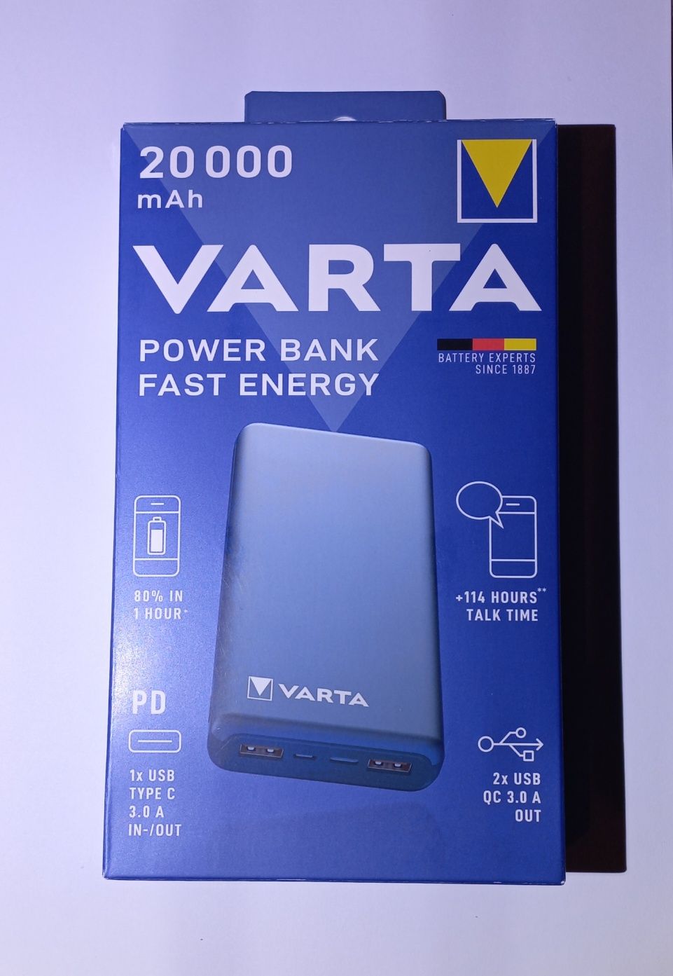 Павербанк Power Bank VARTA Fast Energy 20 000 mAh