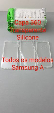 Capa 360 Transparente Silicone Samsung A ( TODOS OS MODELOS )