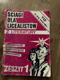 Ściąga dla licealistów z literatury