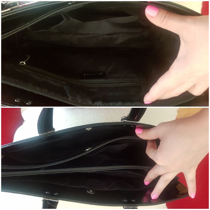 Сумка лаковая, портфель