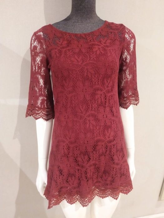 Koronkowa sukienka H&M święta, wigilia, sylwester