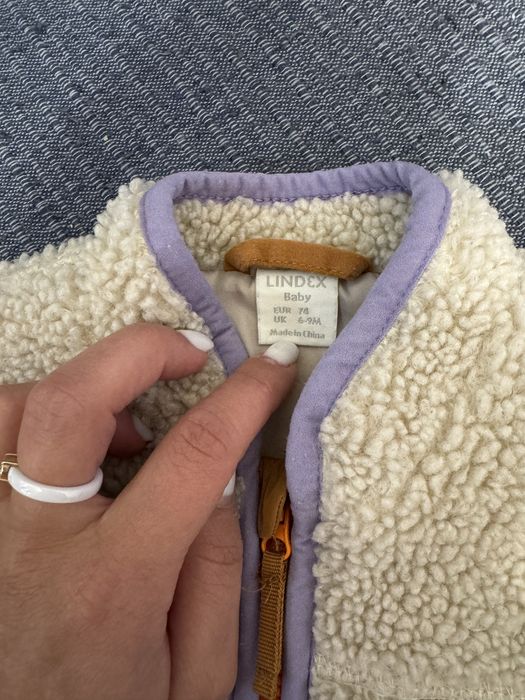 Детская куртка-шерпа 6-9 месяцев