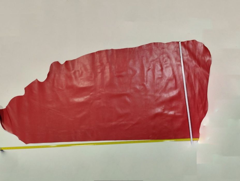 Кожа натуральная краст мягкий красный