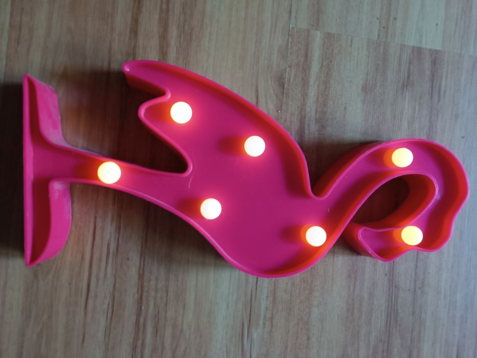 Lampa flaming    malinowa