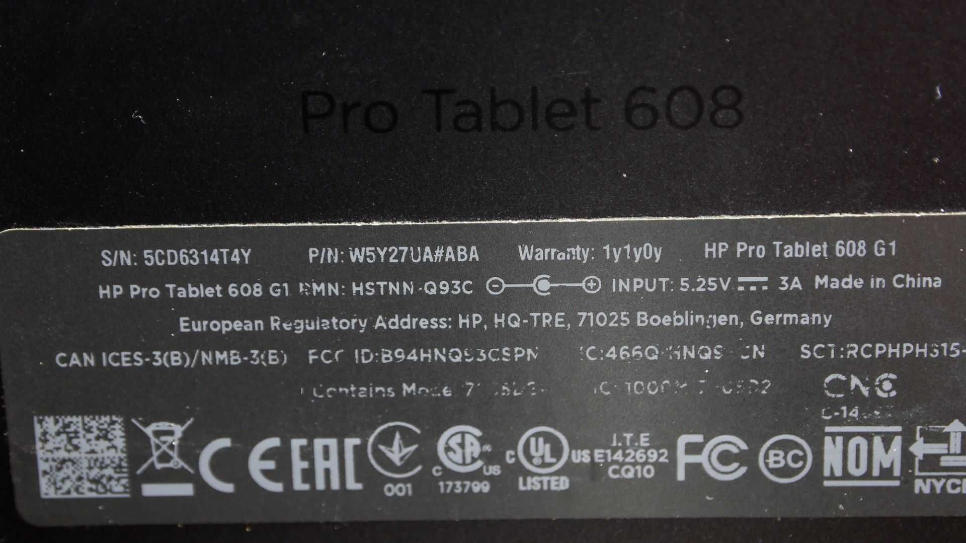 Планшет  HP Pro Tablet 608 G1 Intel Atom Z8500/ 4Gb/ 64Gb/ 7,9”, IPS