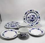 Zestaw porcelanowy śniadaniowy cebulowy Wellco Design Krefeld