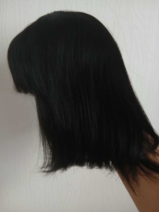 Перука з натурального волосся парик натуральные волосы 30, 28см амбре