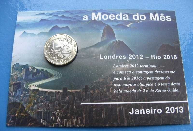 Moeda 2 Pounds Londres Rio 2012