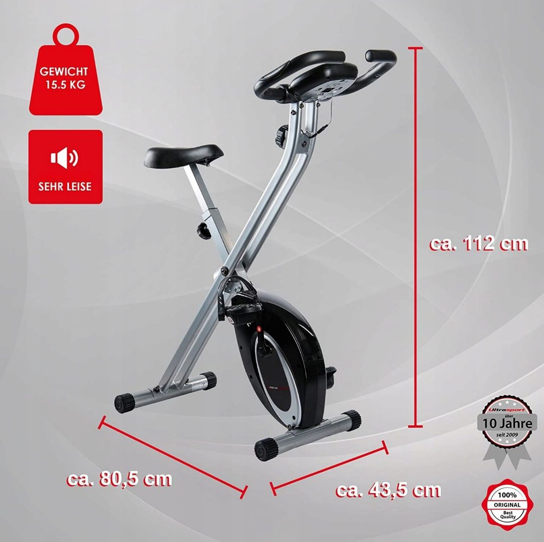 Rower treningowy magnetyczny pionowy Ultrasport F-Bike