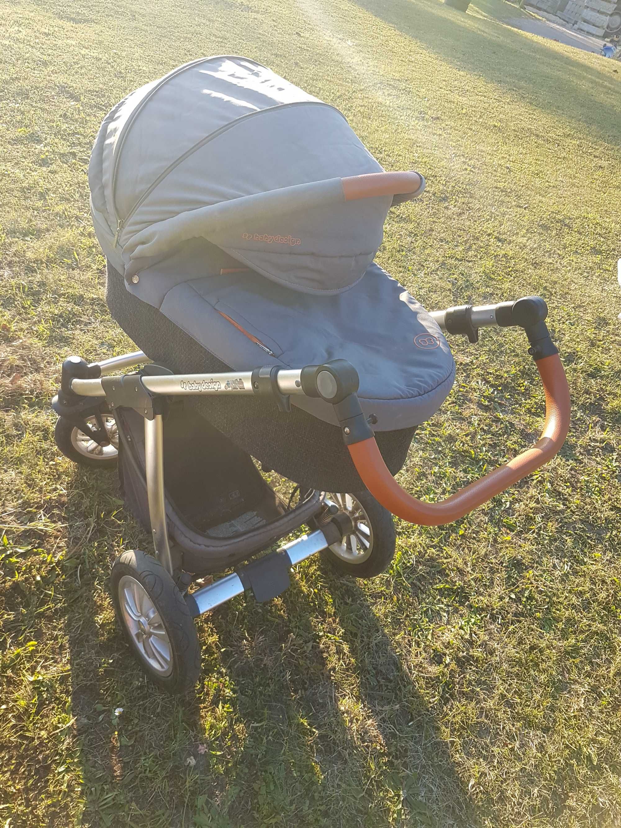Wózek Baby Design 2w1 DOTTY ECO kol.17 graphite + gratis