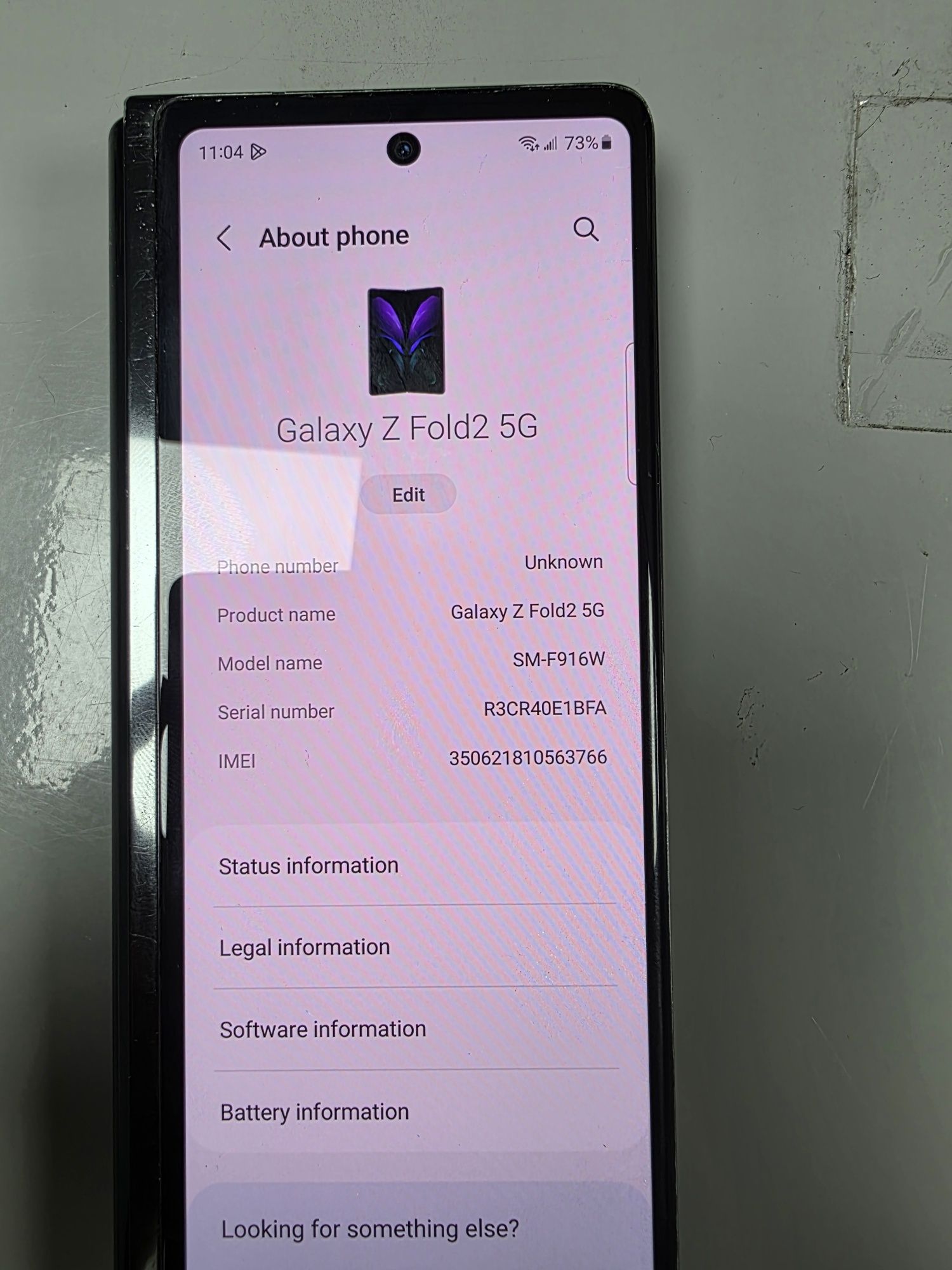 Samsung Z Fold 2 На запчасти!