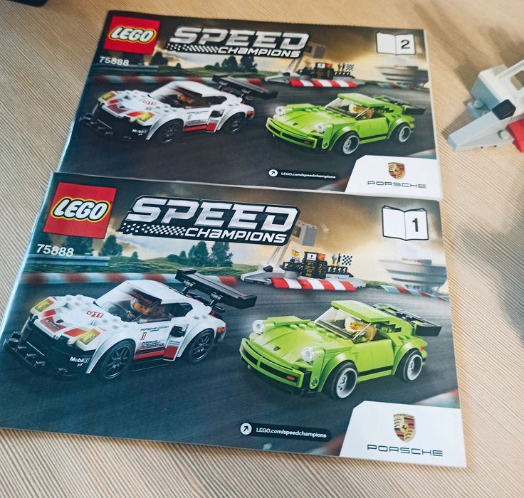 Lego speed champions Porsche 911 RSR и 911 Turbo 3.0 75888