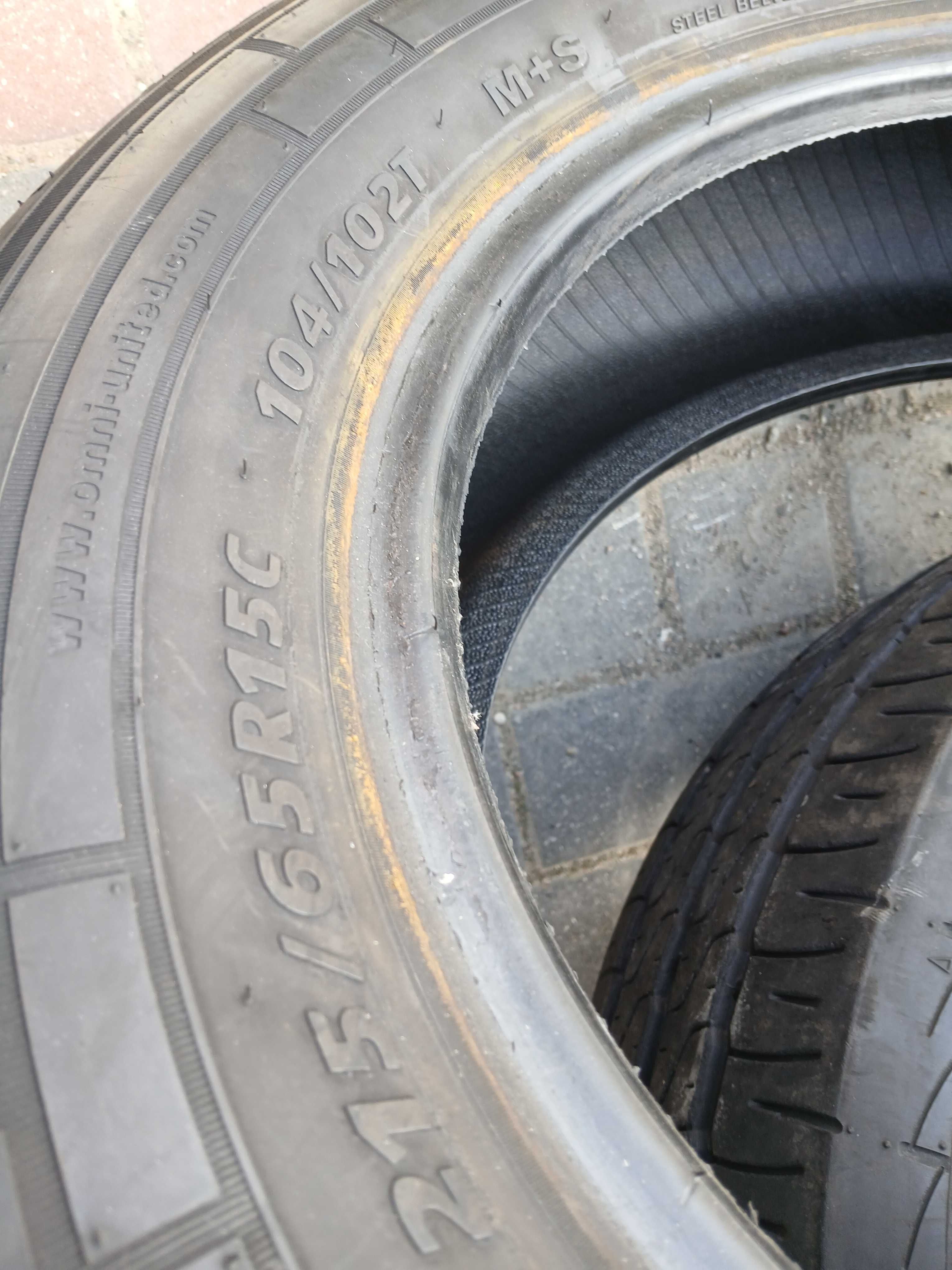 2x używane opony letnie 215/65 R15C Radar Montaż GWARANCJA