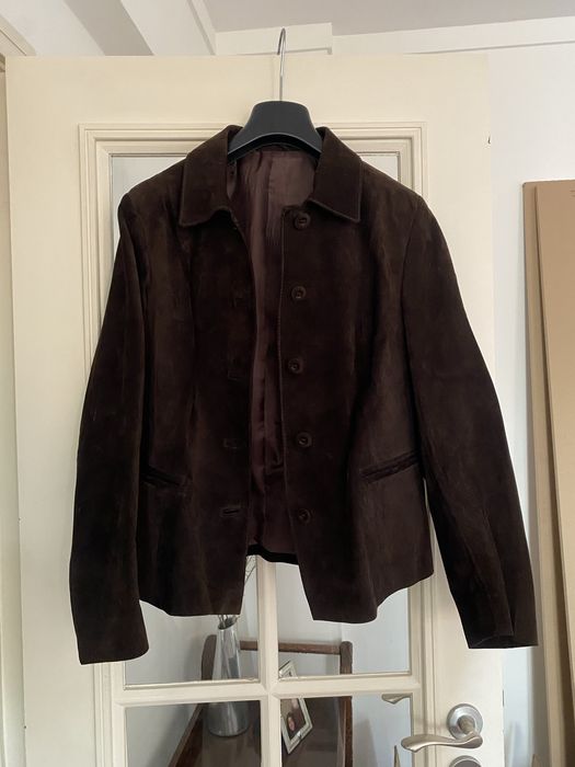 Casaco camurça castanho vintage