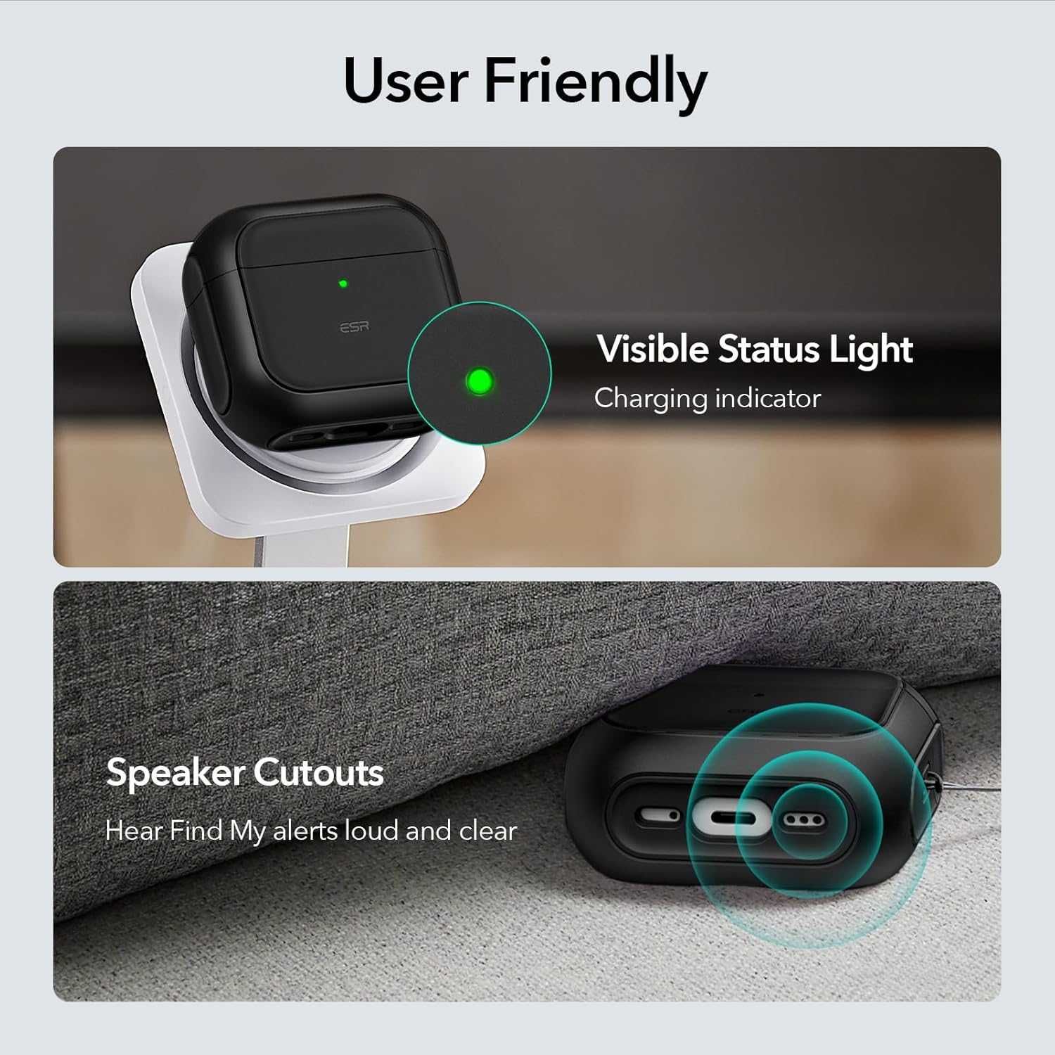 Чехол ESR Orbit Hybrid Halolock MagSafe Чехол на AirPods 4 (2024)